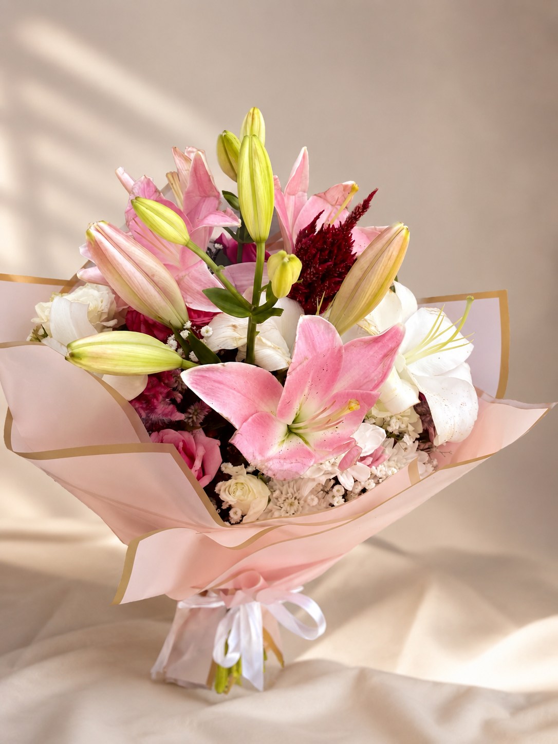 Jardin Pastel bouquet for a Marrakech Medina delivery